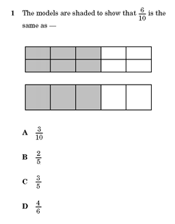 assessment item from TEA's released tests