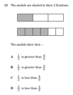 assessment item from TEA's released tests