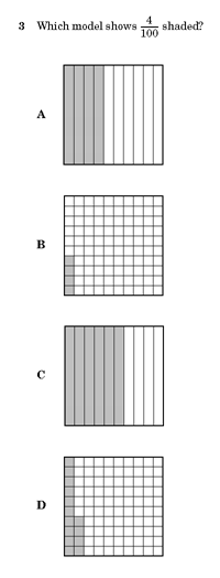 assessment item from TEA's released tests