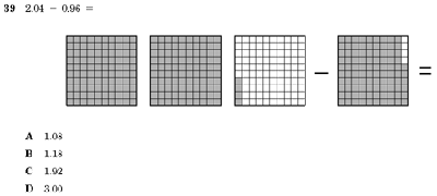 assessment item from TEA's released tests
