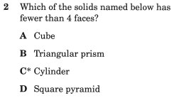 assessment item from TEA's released tests