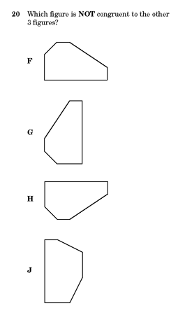 assessment item from TEA's released tests